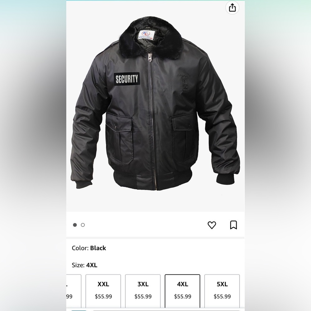 Security bomber jacket